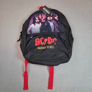 AC/DC Highway to Hell Rocksax Backpack 17" Black Red NWT 2022 Licensed
